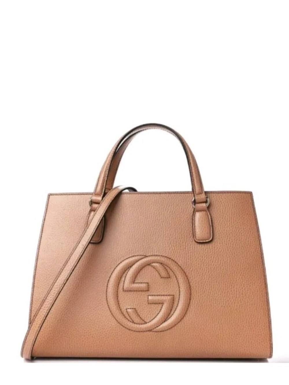 Gucci Soho Leather Women's Handbag Beige